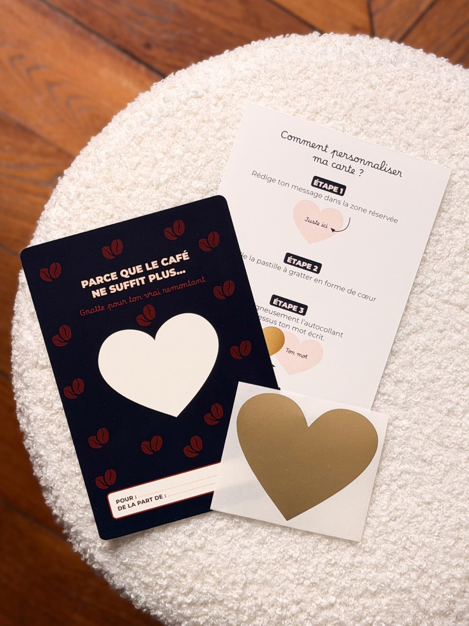 Carte à gratter personnalisée – Parce que le café ne suffit plus...