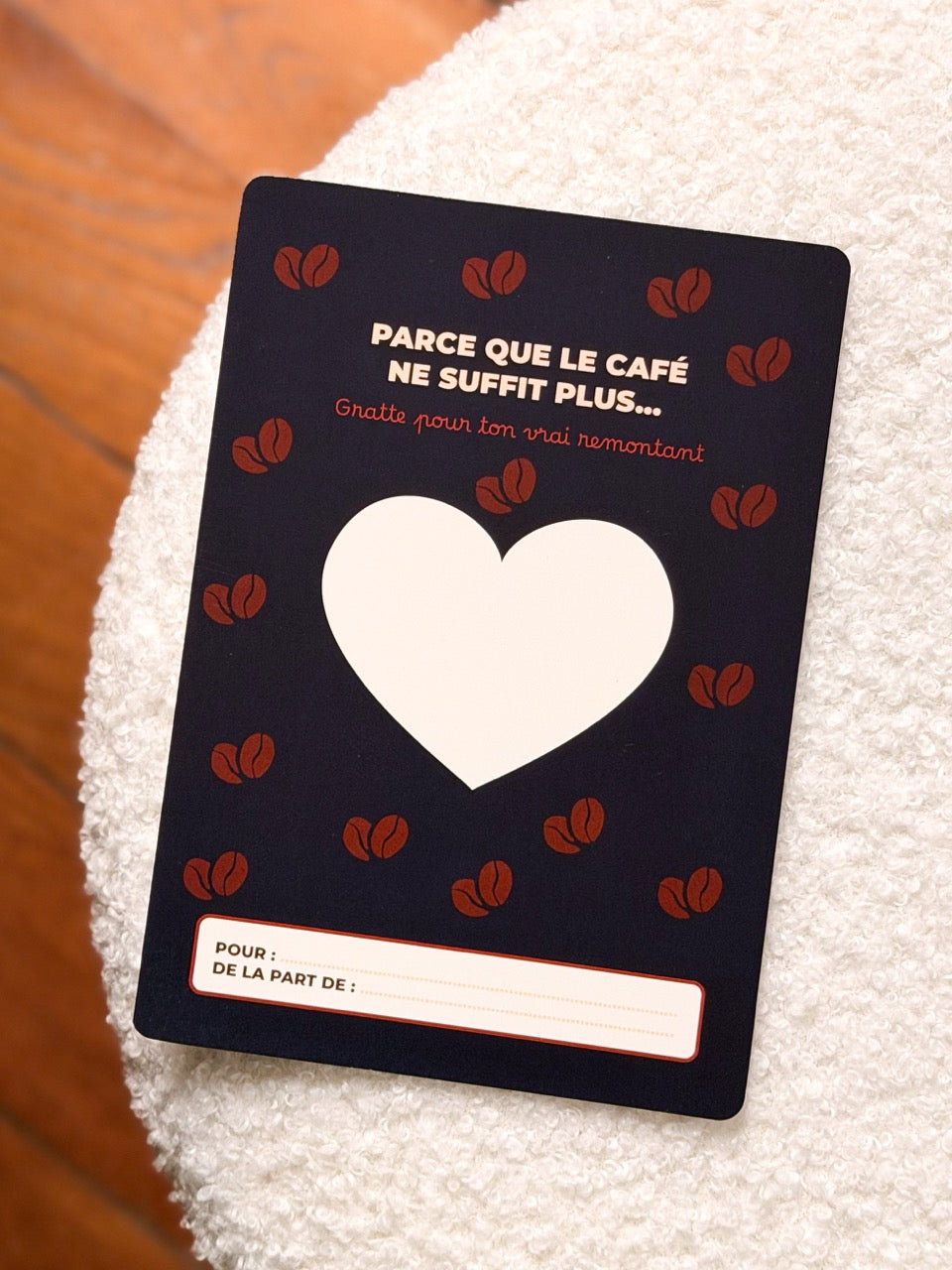Carte à gratter personnalisée – Parce que le café ne suffit plus...