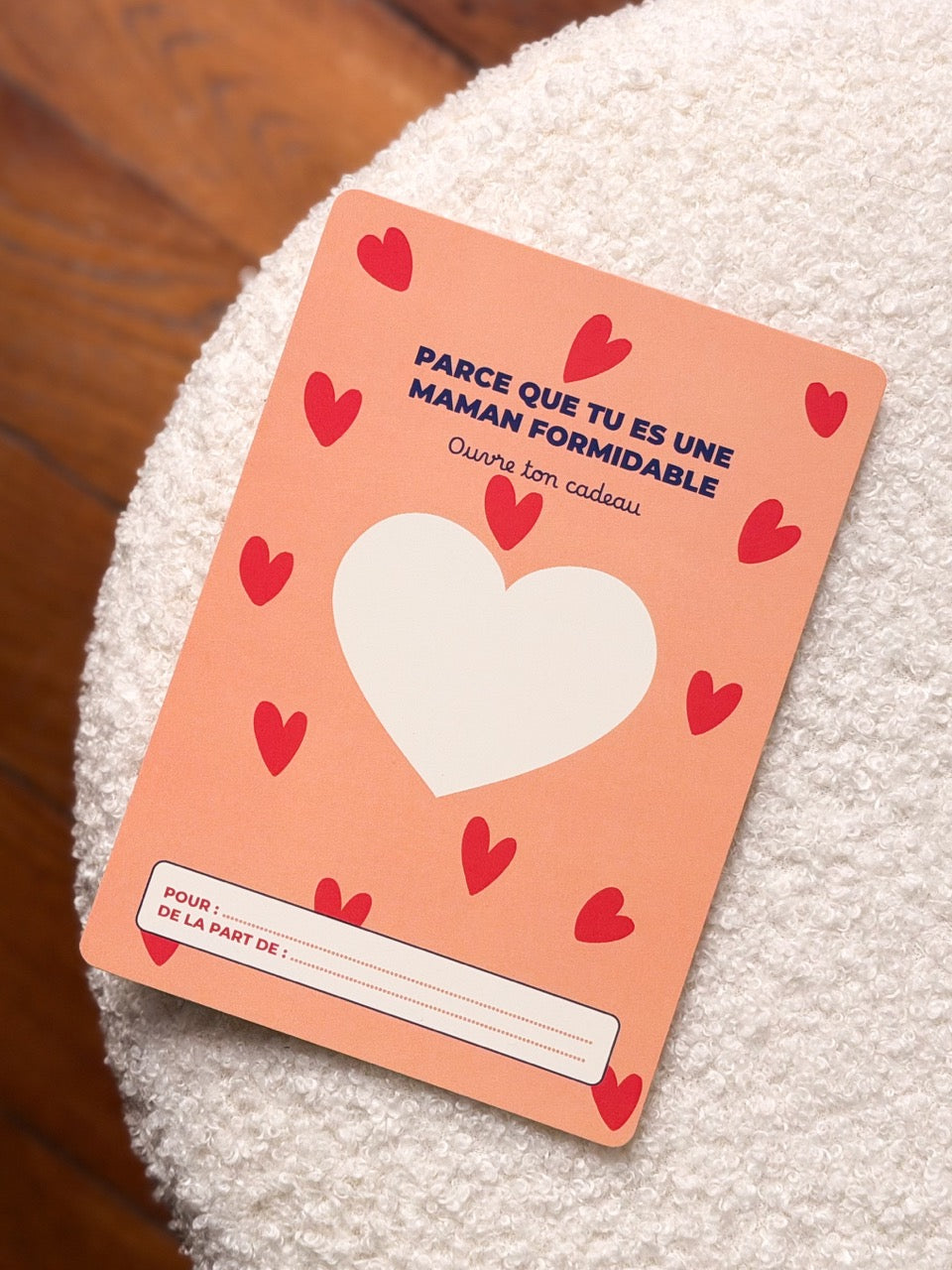 Carte à gratter personnalisée – Parce que tu es une maman formidable