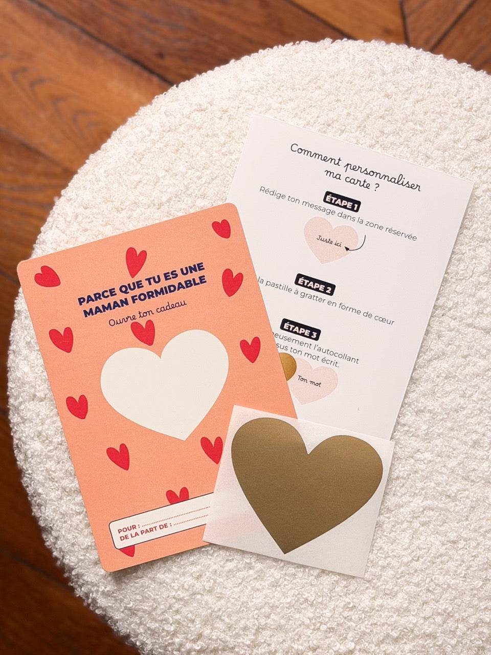 Carte à gratter personnalisée – Parce que tu es une maman formidable