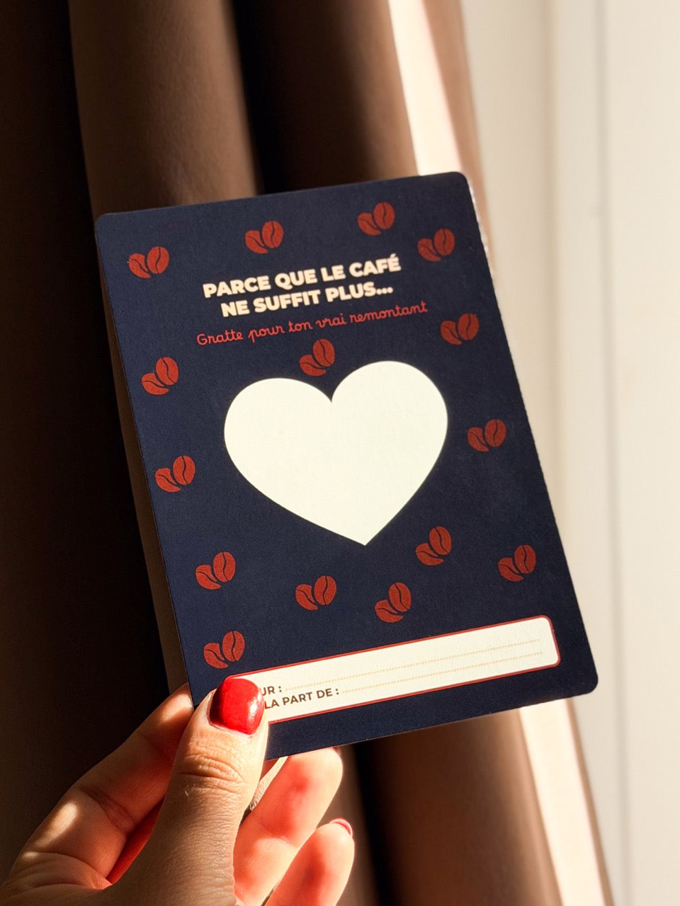 Carte à gratter personnalisée – Parce que le café ne suffit plus...
