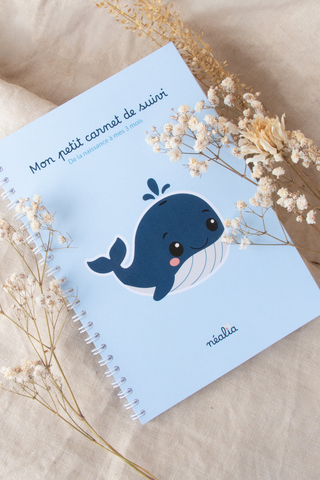 Carnet de suivi bébé 0-2 mois - BALEINE