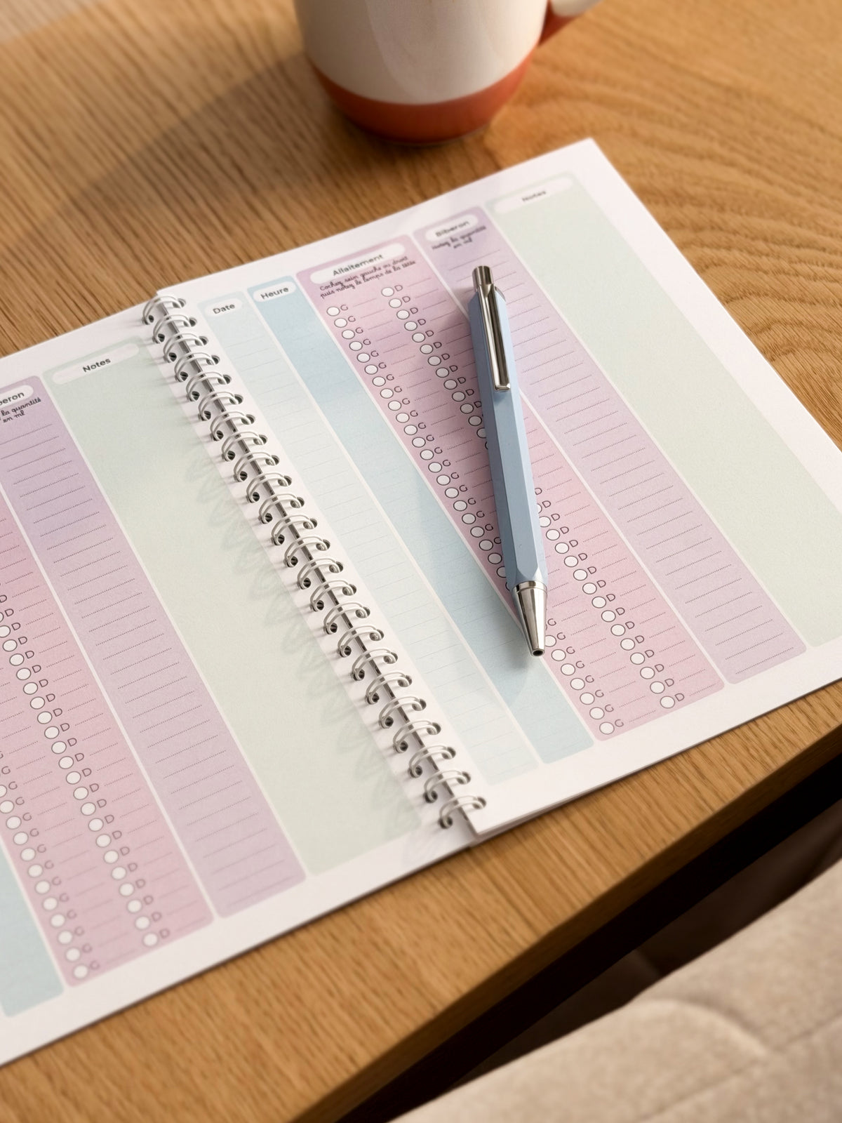 Carnet d'allaitement et de biberons