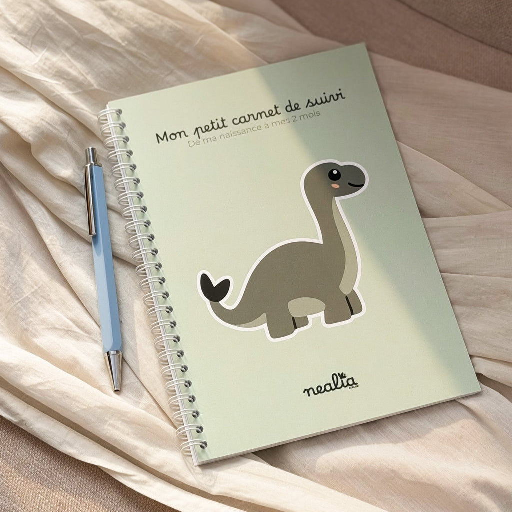 Carnet de suivi bébé 0-2 mois - DINOSAURE