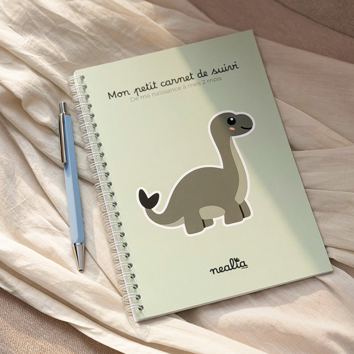 Carnet de suivi bébé 0-2 mois - DINOSAURE