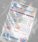 Gender Reveal Rose et Bleu - 10 fiches A5