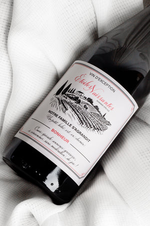 Étiquettes vin annonce de grossesse
