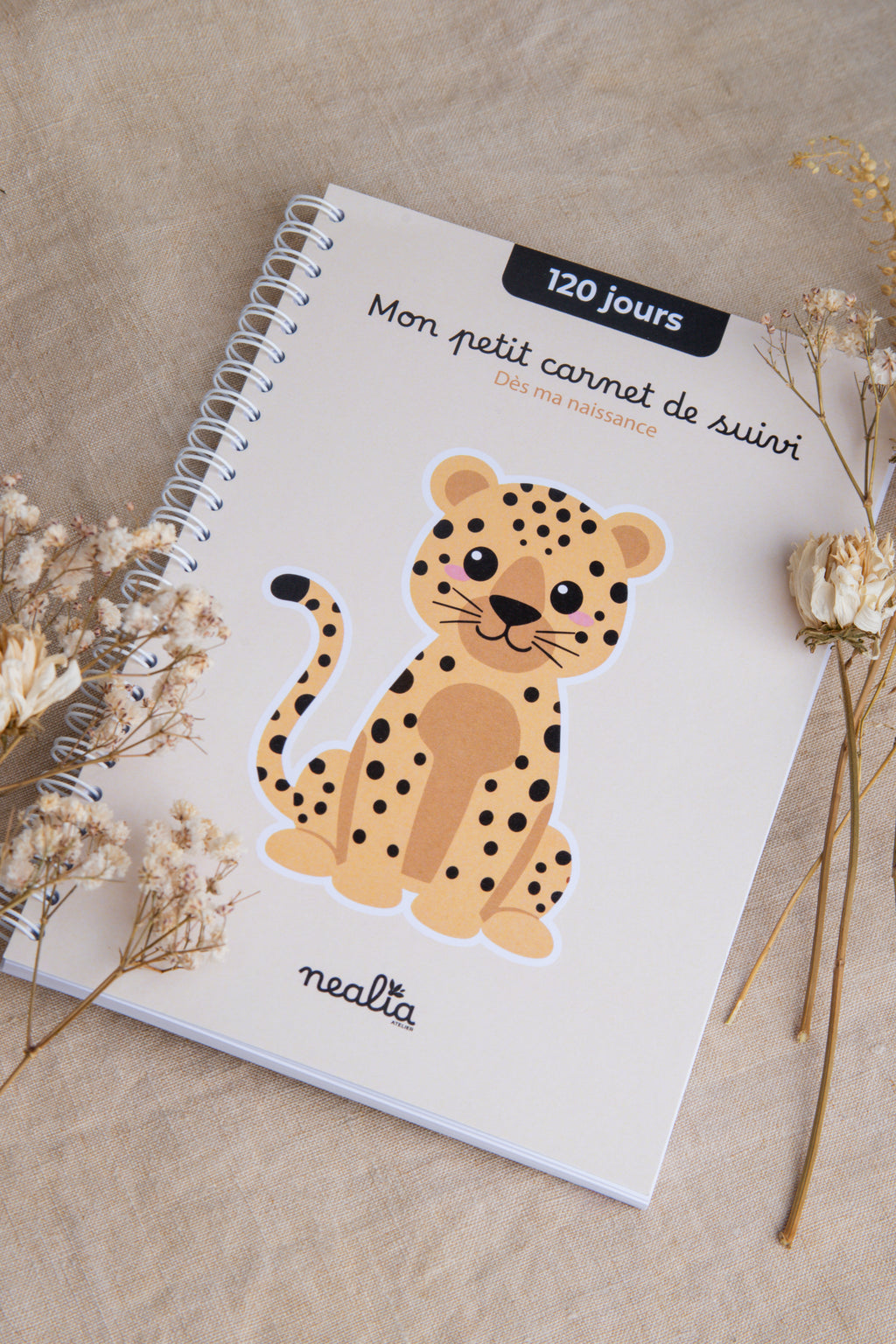 Carnet de suivi bébé 0-4 mois - LEOPARD