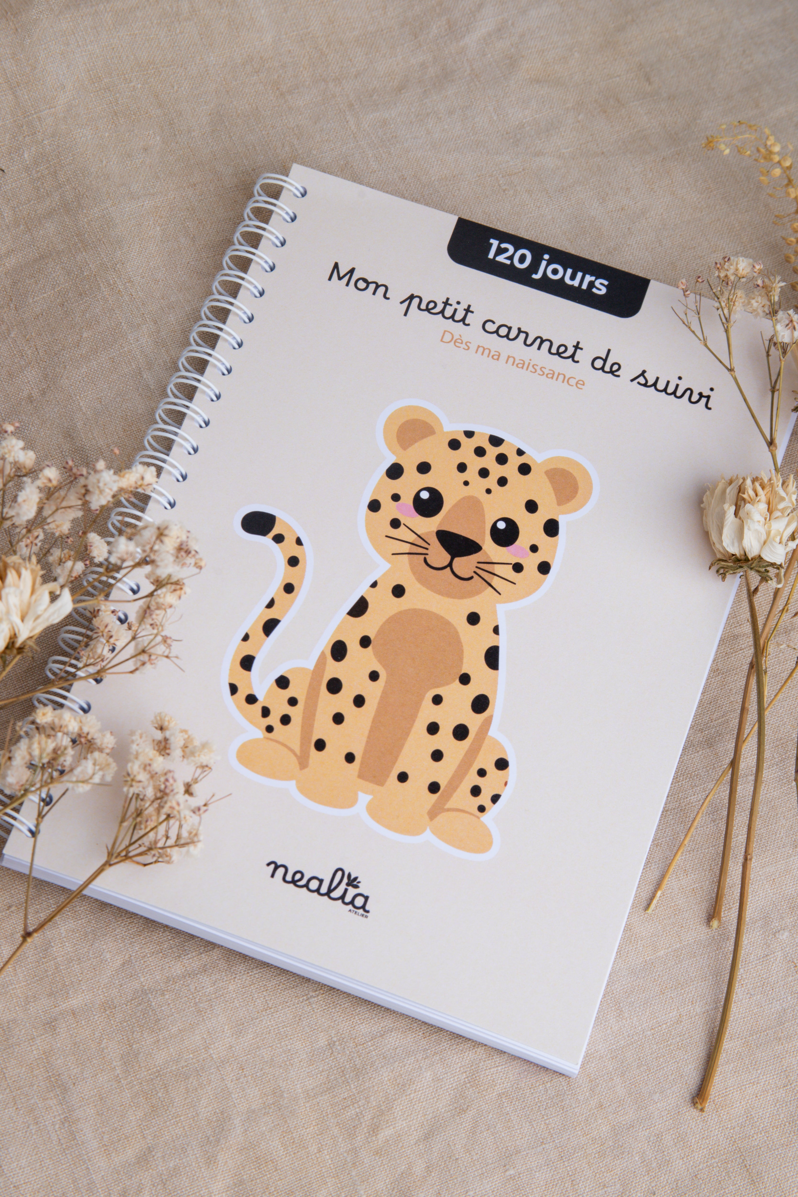 Carnet de suivi bébé 0-4 mois - LEOPARD