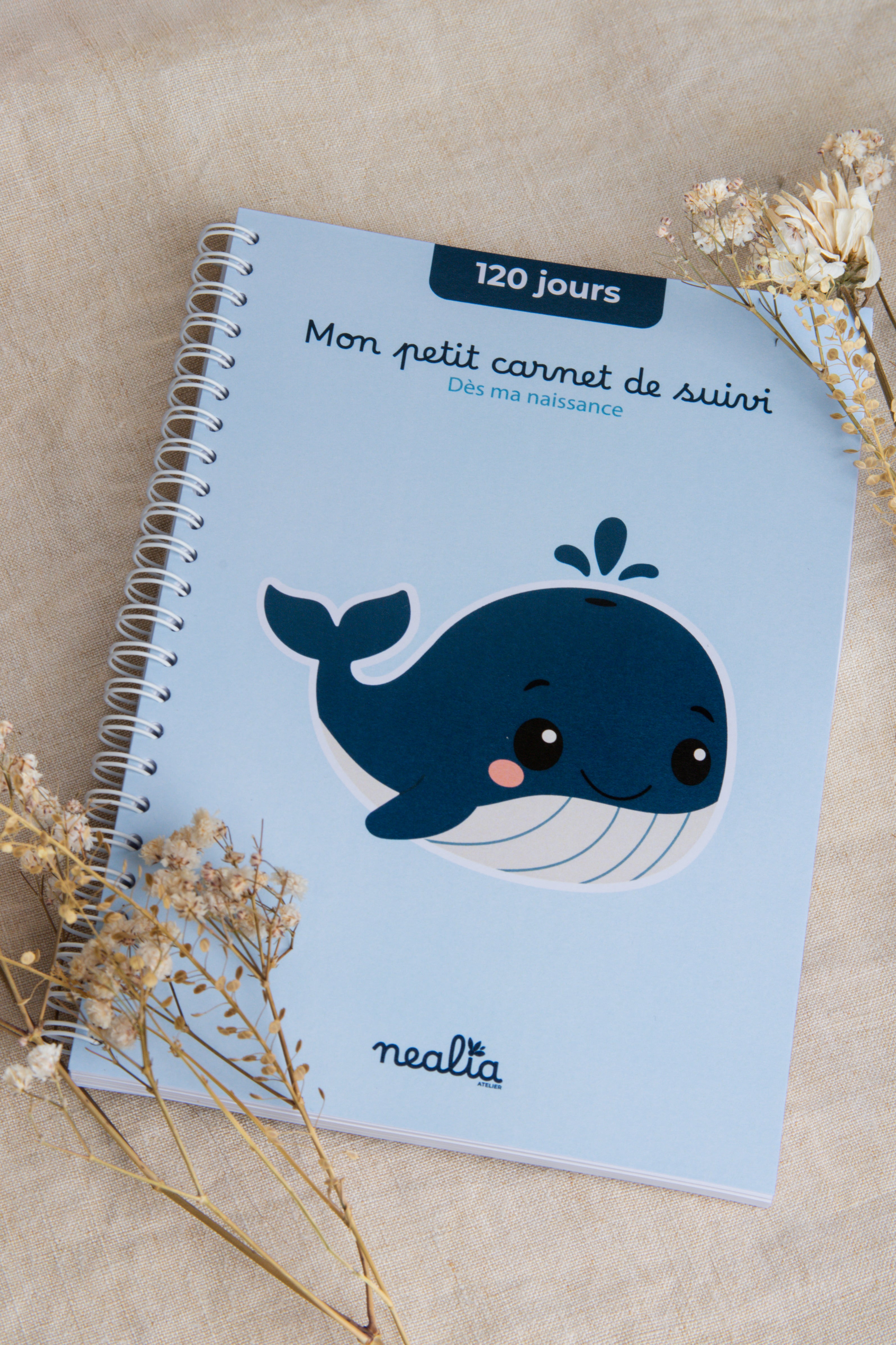 Carnet de suivi bébé 0-4 mois - BALEINE