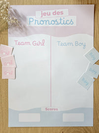 Affiche Jeu des pronostics Gender Reveal – A3