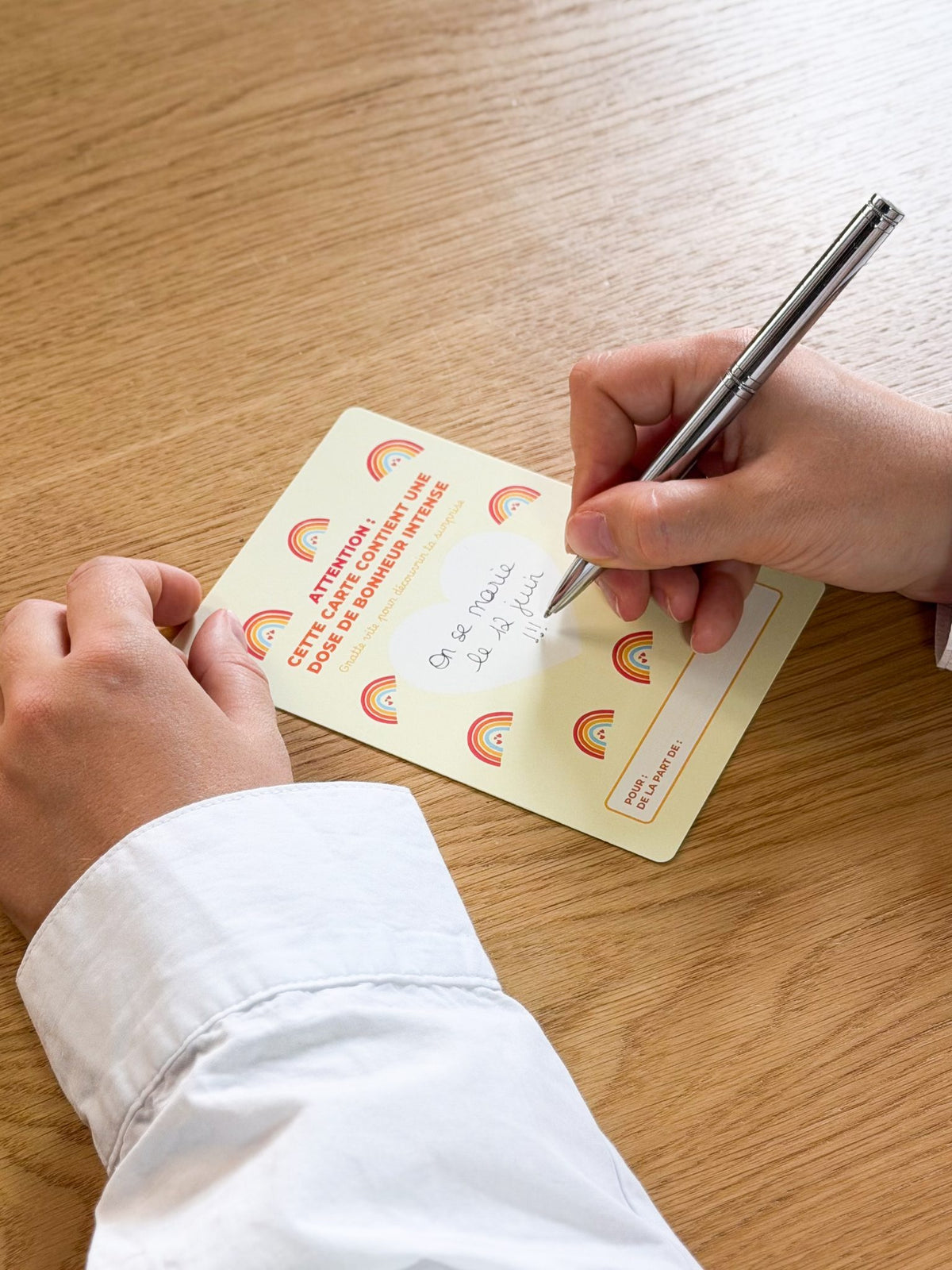 Carte à gratter personnalisée – Une dose de bonheur intense