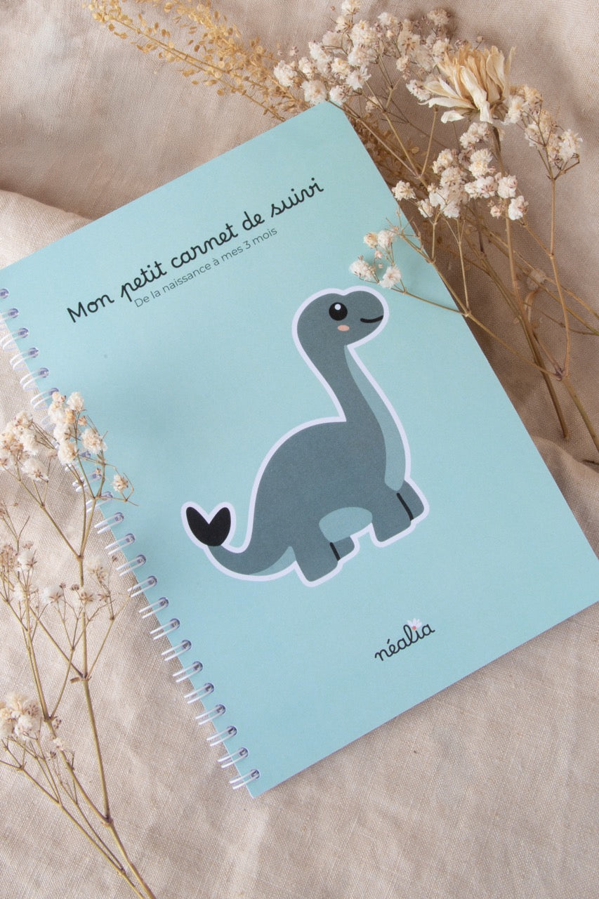 Carnet de suivi bébé 0-3 mois - DINOSAURE