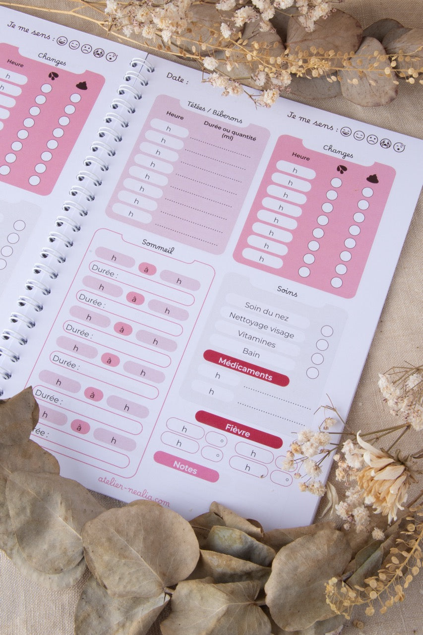 Carnet de suivi bébé 0-2 mois - LAPIN