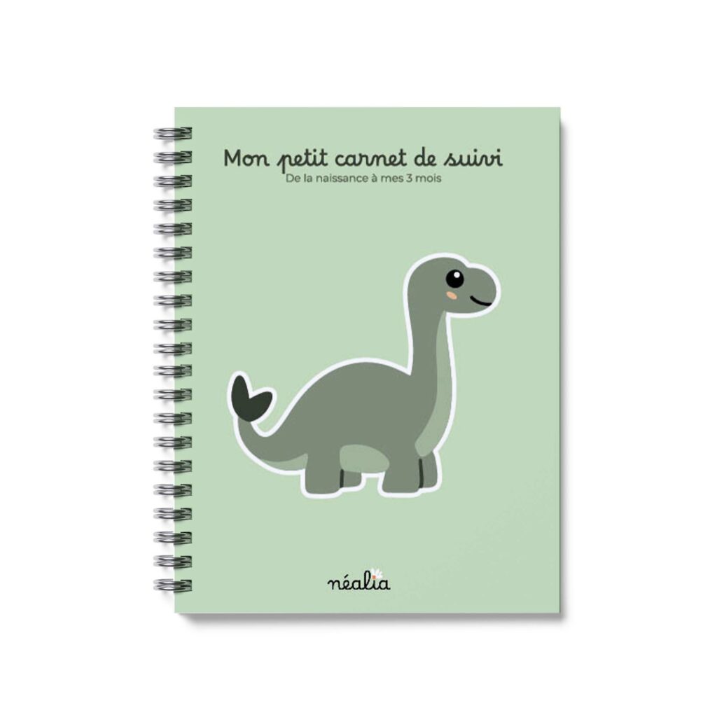 carnet de suivi bébé illustration Dinosaure
