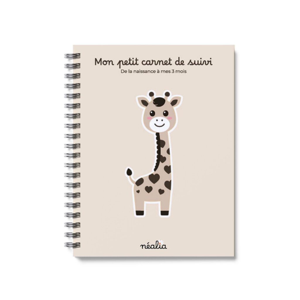 carnet de naissance illustration girafe