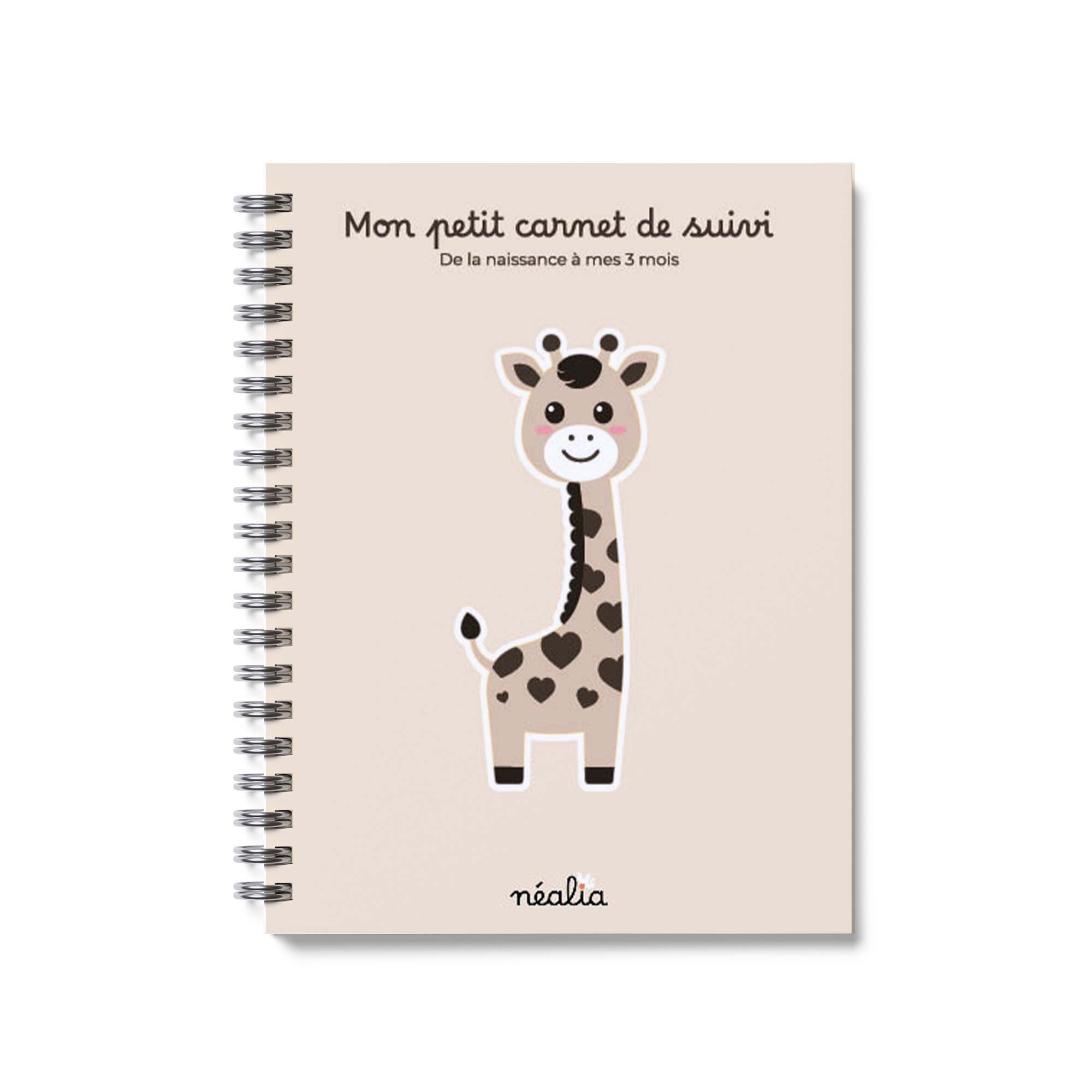 carnet de naissance illustration girafe